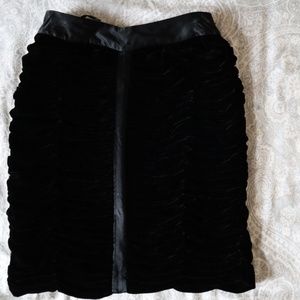 INC Silk and Velvet Pencil Skirt